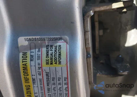 2007 Chevrolet Trailblazer Ls из США, поврежденный, VIN 1GNDS13S972225036